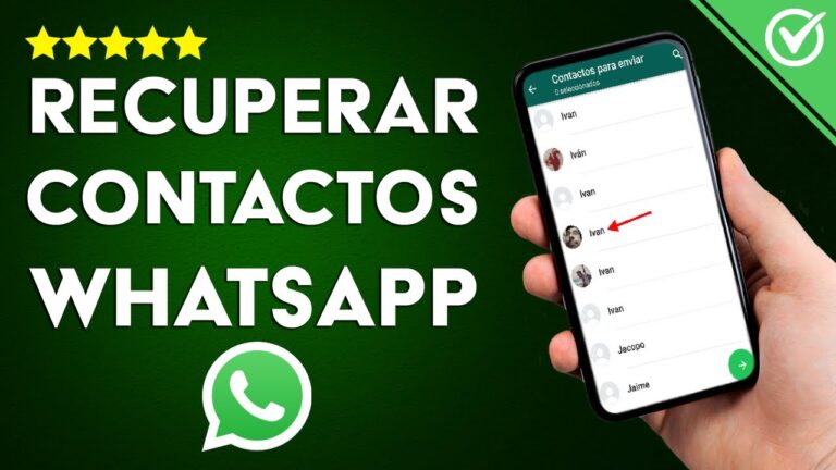 Aprende a recuperar tus contactos de WhatsApp ¡sin copia de seguridad!